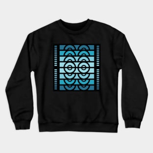 “Dimensional DJ” - V.3 Blue - (Geometric Art) (Dimensions) - Doc Labs Crewneck Sweatshirt